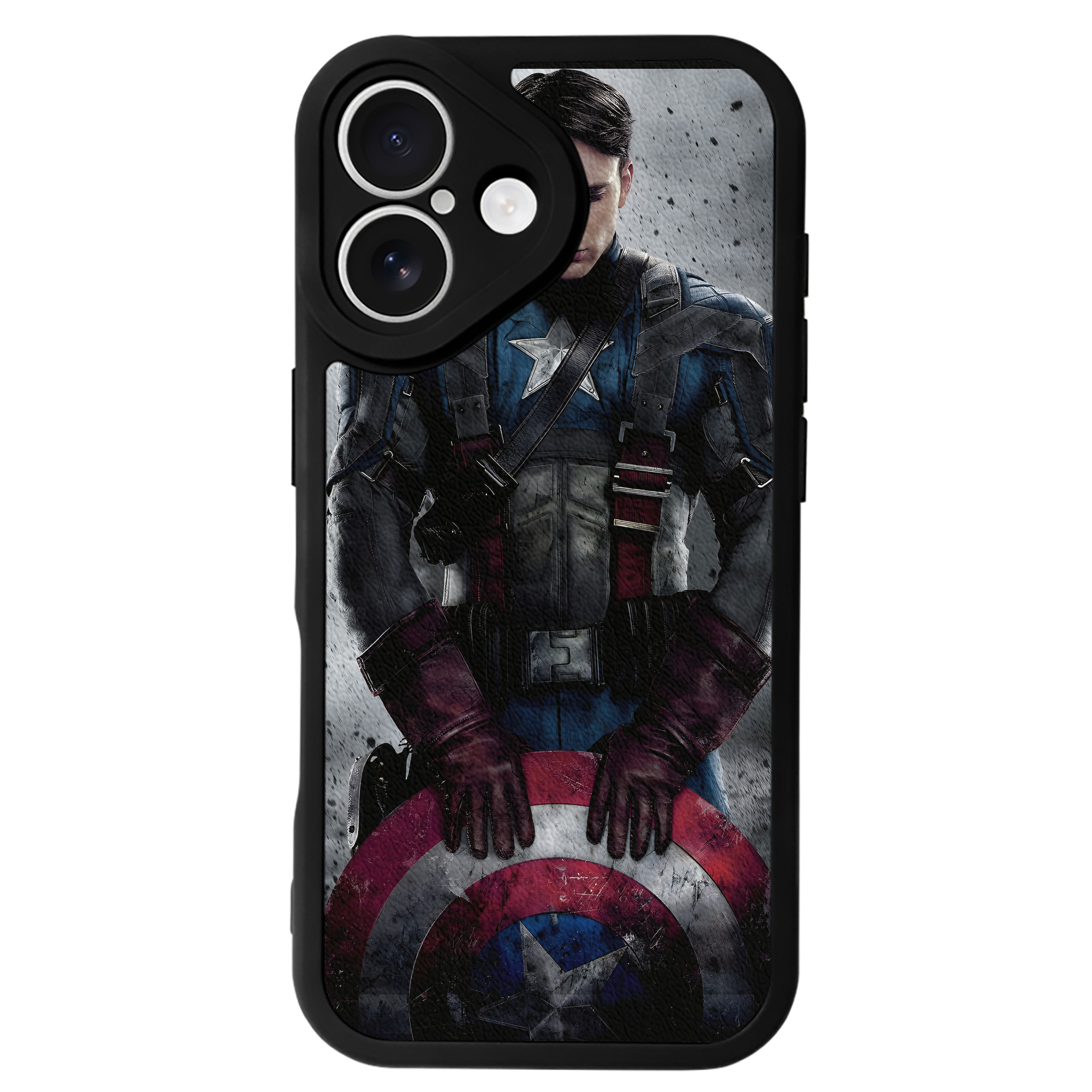 （画像用） アベンジャーズ The Avengers 【iPhone 16シリーズ対応】シリコンスマホケース（レザー調） 材質：シリコン